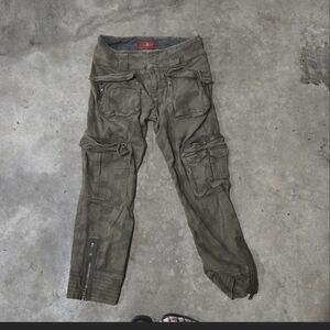 7 For All Mankind Olive Green Cargo Pants